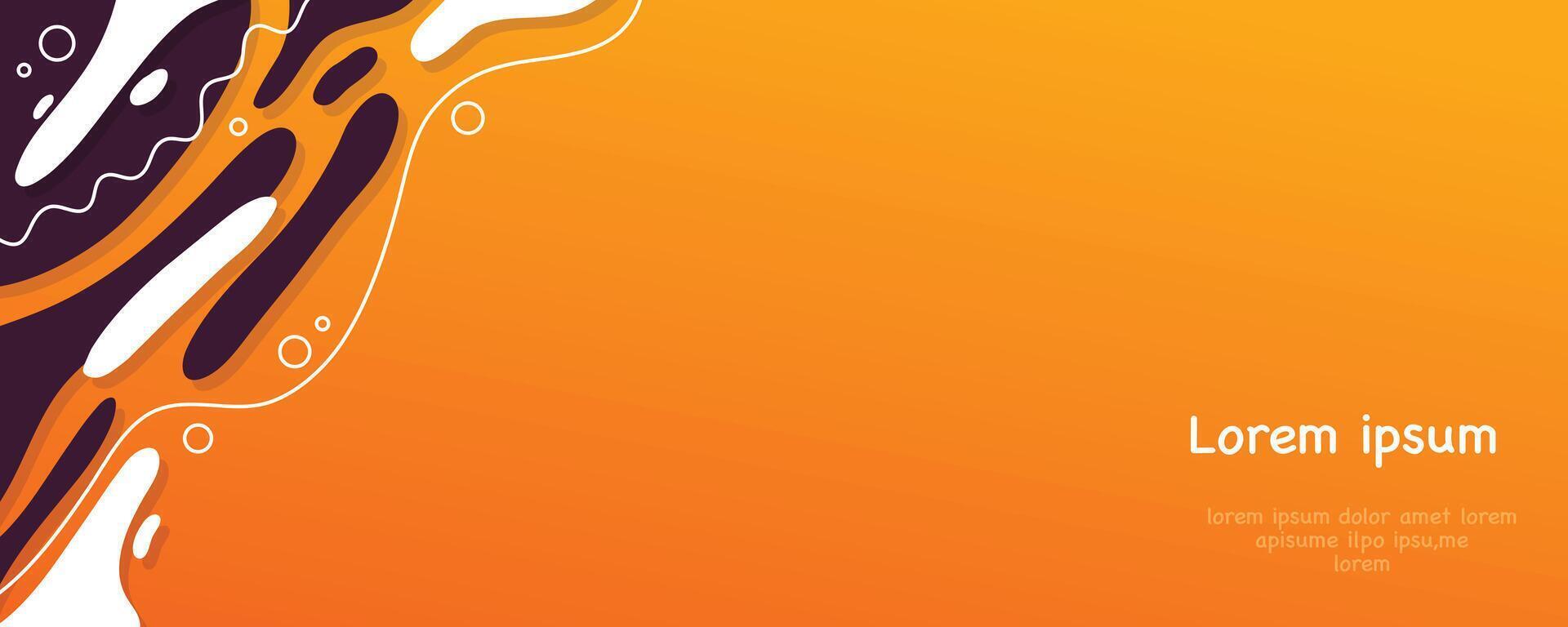 Abstract orange and purple background with a wave pattern vector