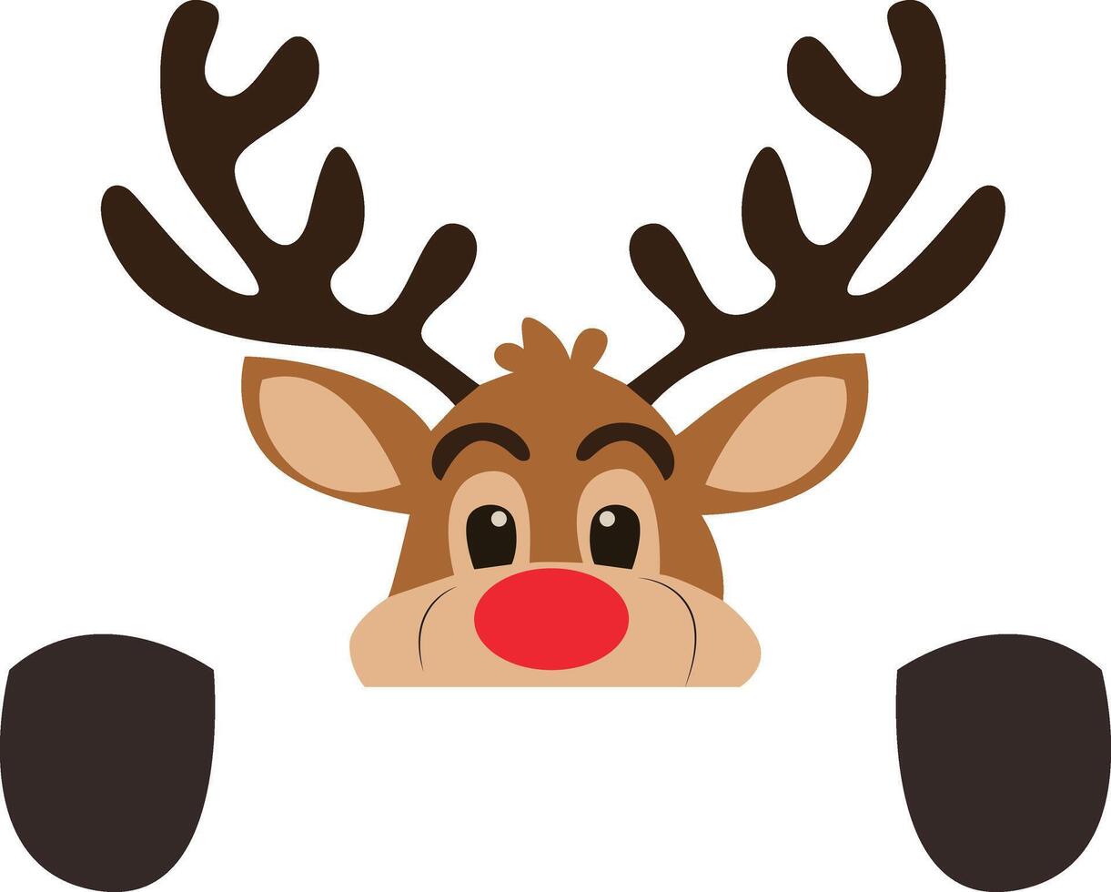Rudolph the reindeer clipart vector