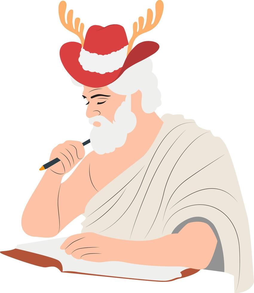 Christmas Christmas Zeus Writing Festive List vector