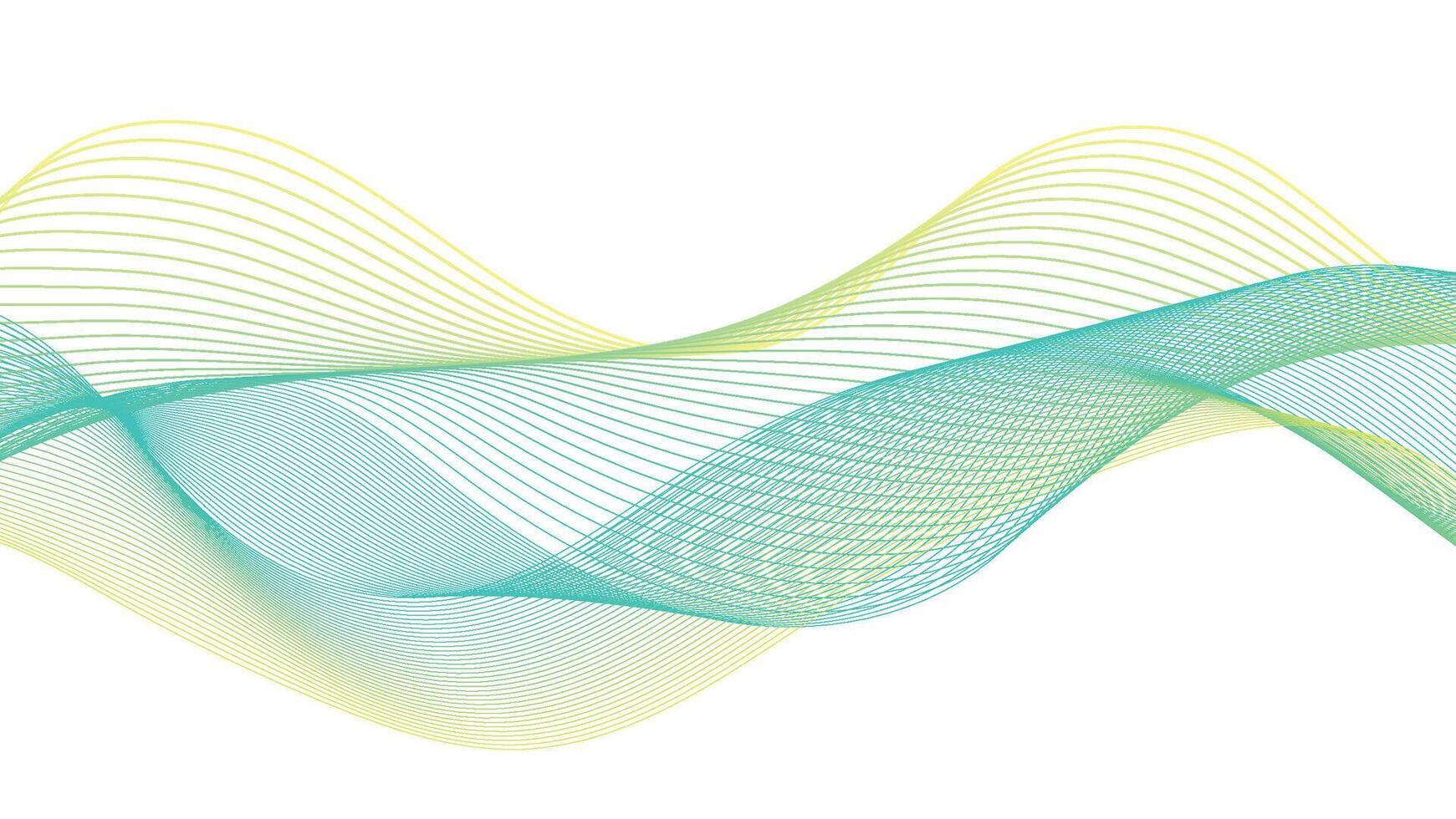 Modern Gradient Waveform Background vector