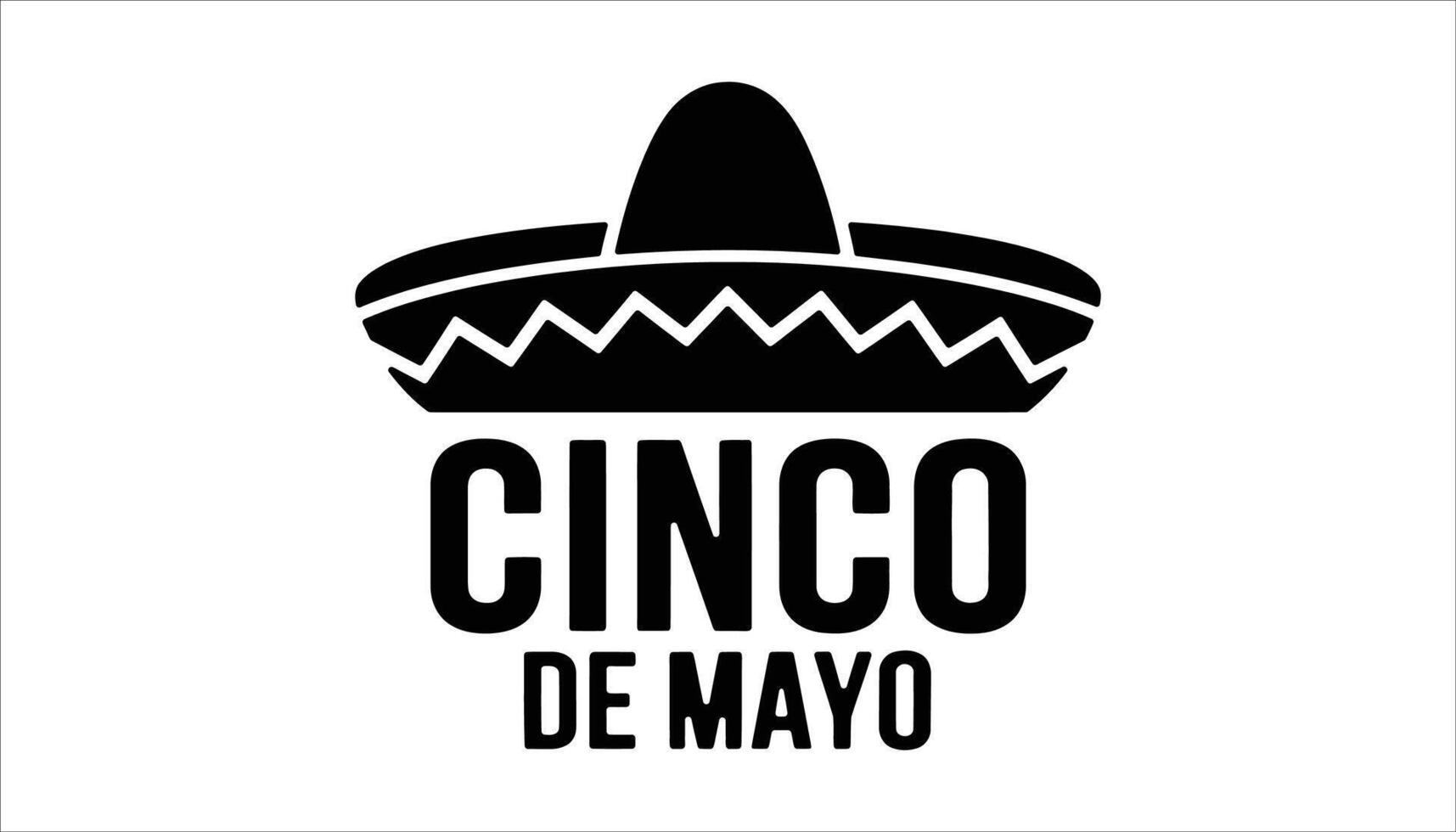 Cinco de Mayo Celebration with Sombrero Design vector