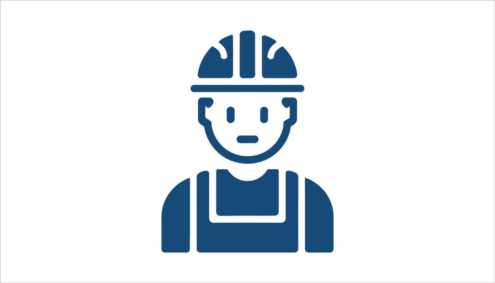 Builder Silhouette in Safety Gear for Construction and Worksite vector