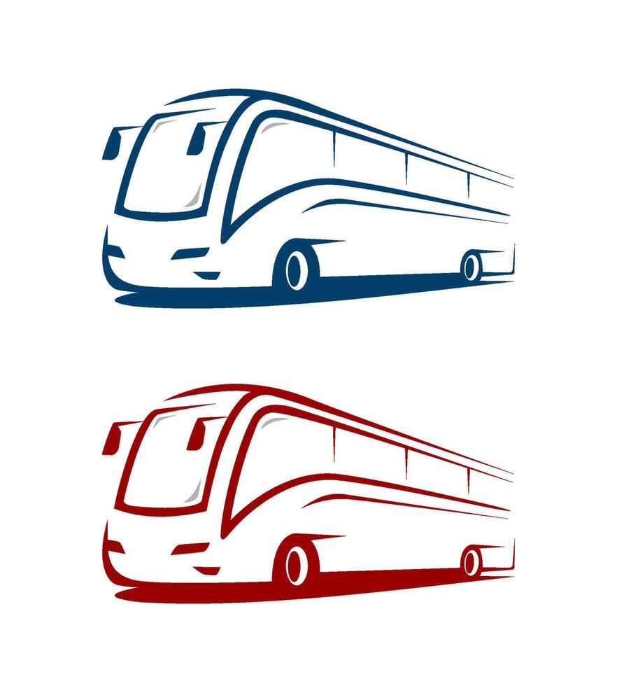 design bus logo abstract template vector