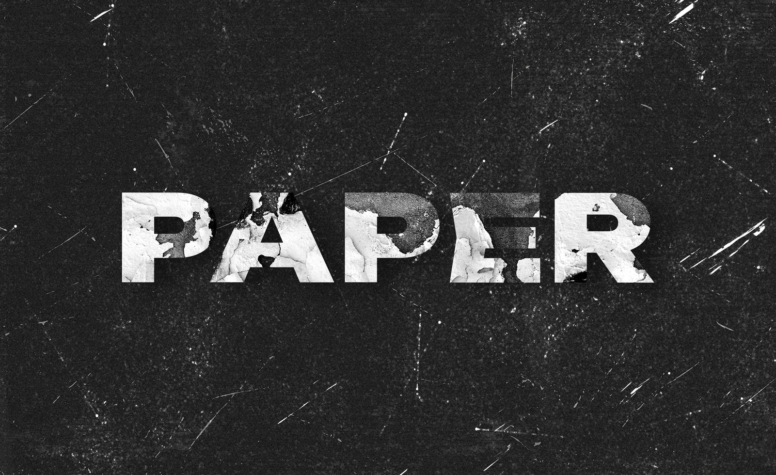 Paper Text Effect Template psd