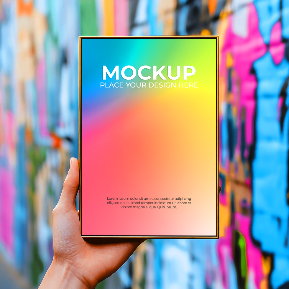 Showcase Your Artwork in Realistic Frame psd