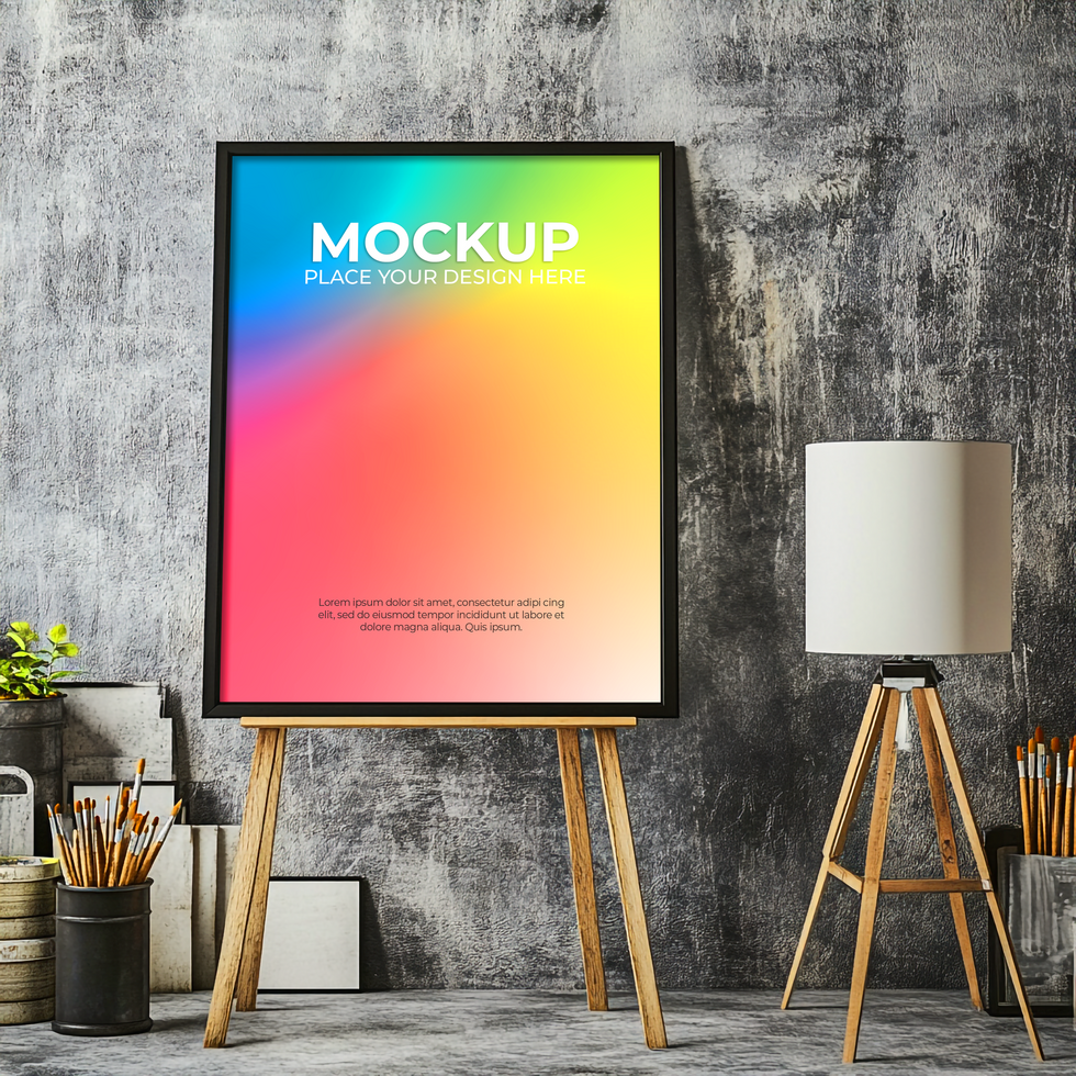 Artistic Frame Layout for Modern Decor psd
