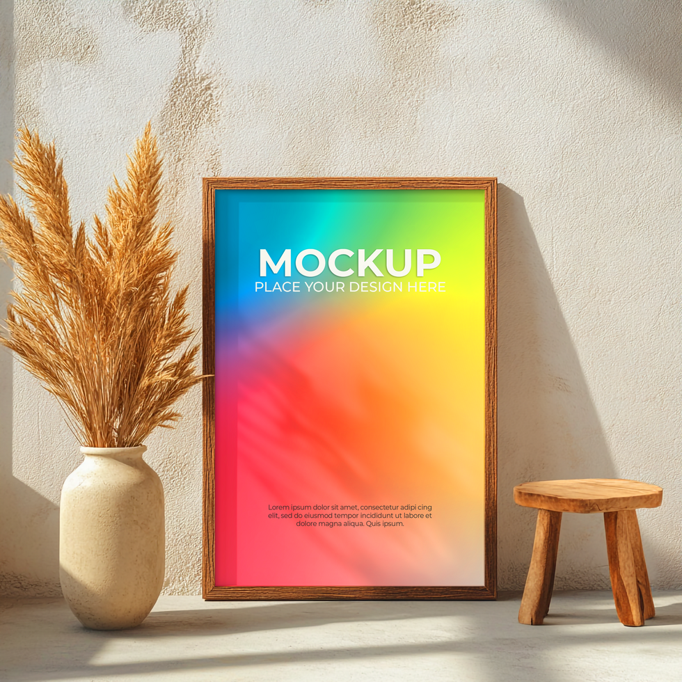 Elegant Frame Ready for Artwork Presentation psd