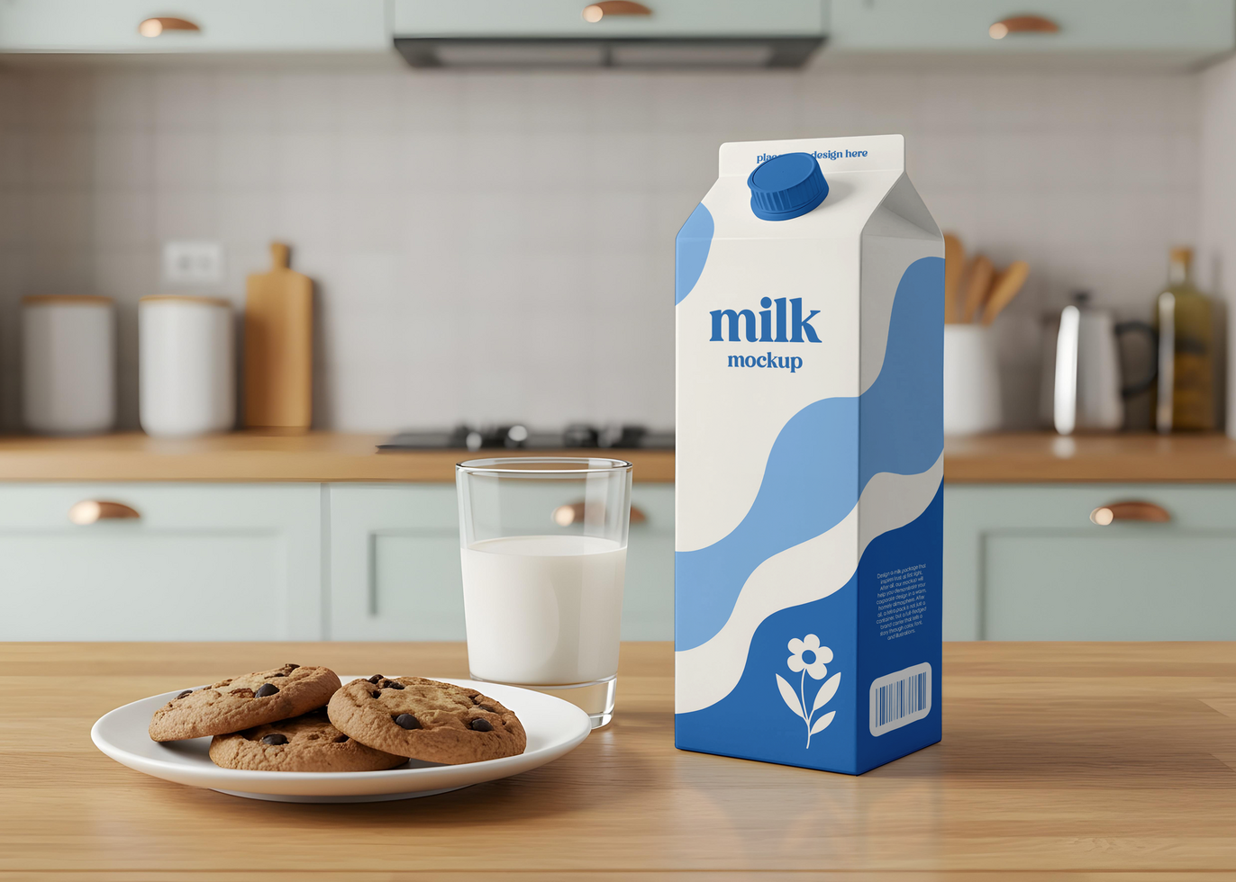Milk Carton Mockup psd