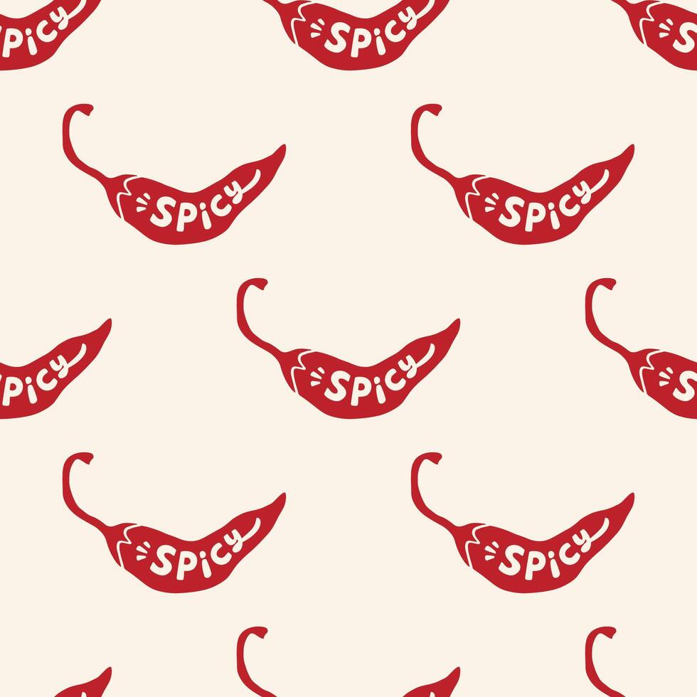 background with spicy pepper vector