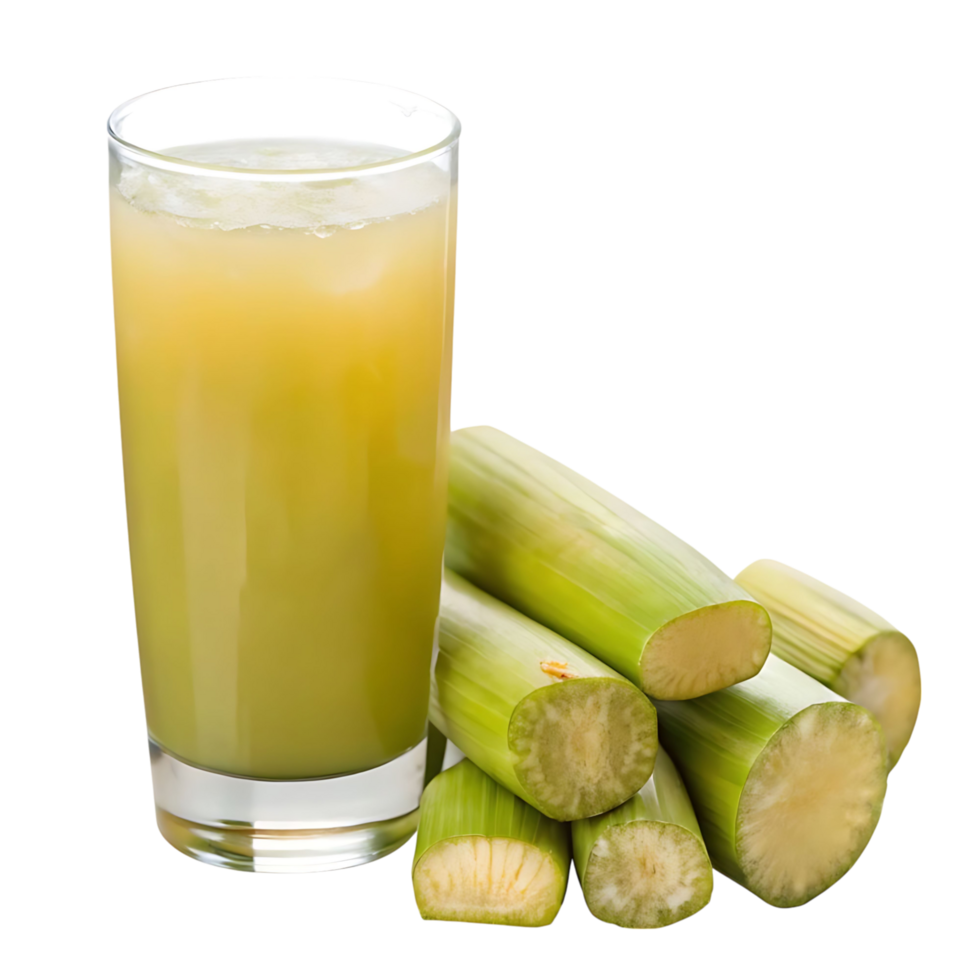A glass of juice with some celery png
