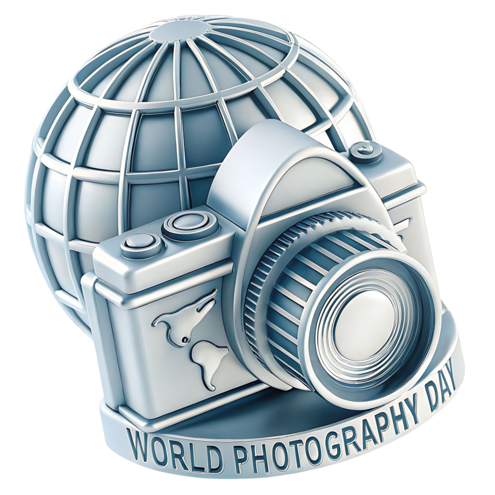 World photography day logo png