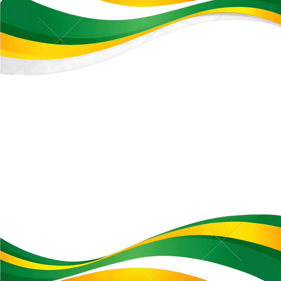 Abstract Green and Yellow Wave Background Design with White Accent for Modern Presentations and Websites png