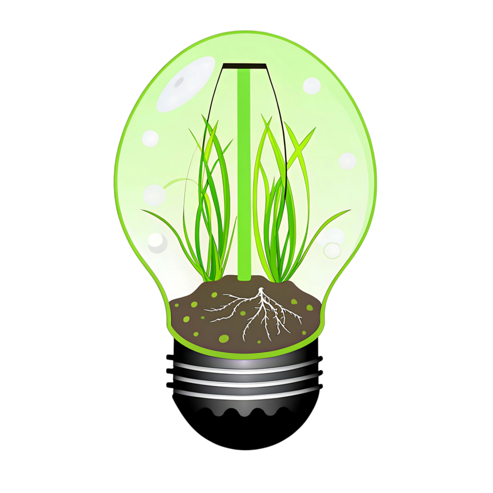 Green Energy Innovation Growing Plants Inside Lightbulb Sustainable Technology png