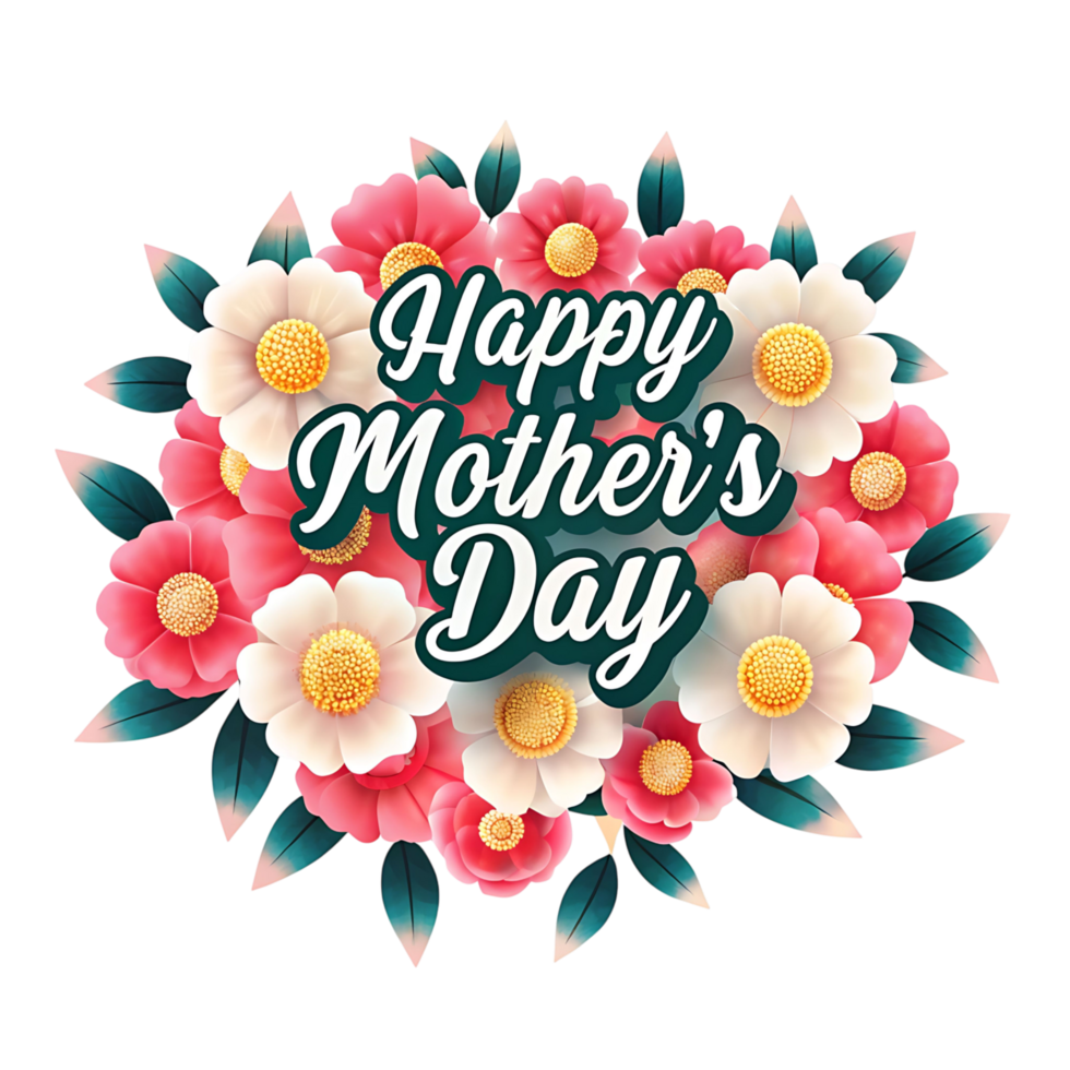 Happy mother's day illustration png