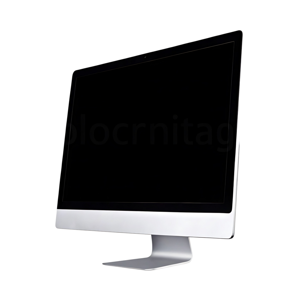 Sleek Modern All in One Desktop Computer with transparent Screen Display png