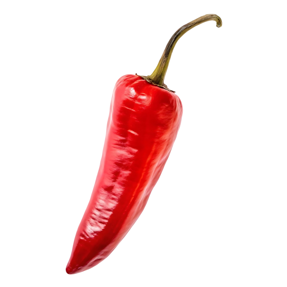 Vibrant Red Chili Pepper Isolated on transparent Background A Spicy Culinary png