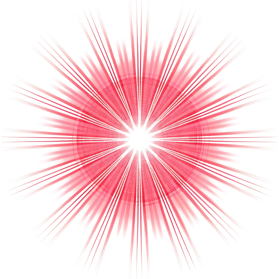 Abstract Pink and White Radiating Starburst Design with Geometric Patterns and Glowing Effects png