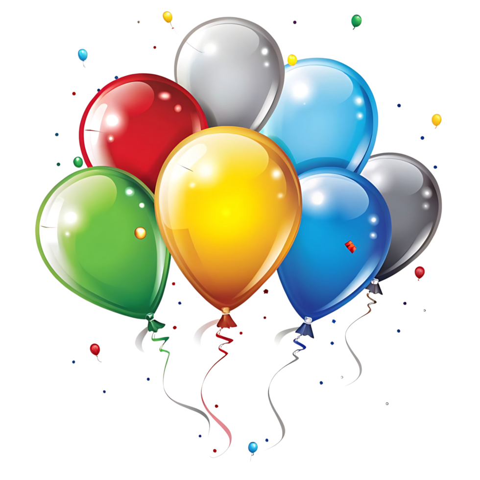Colorful Balloons Celebration Party Festive Decoration Graphics png