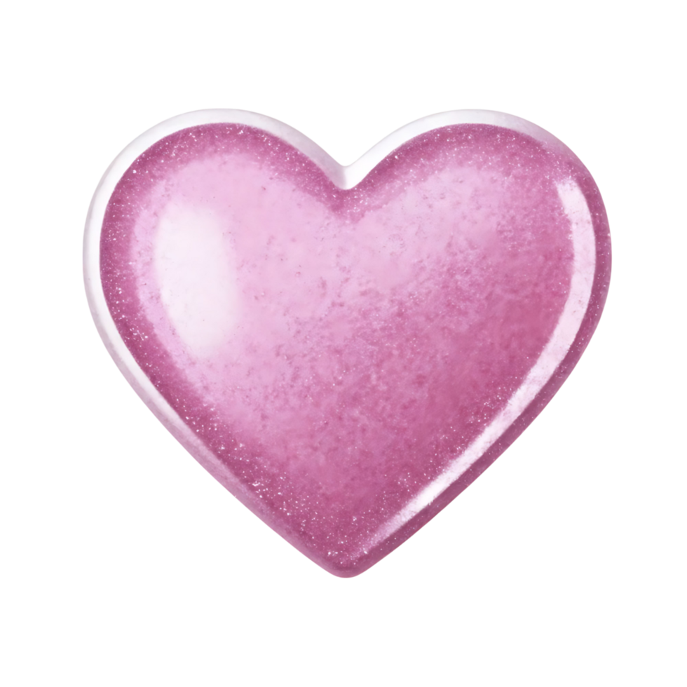 Pink Glitter Heart Shape Sparkling Valentines Day Love Romance png
