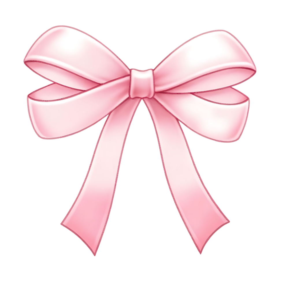 A Pretty Pink Bow Clipart Illustration for Decoration png