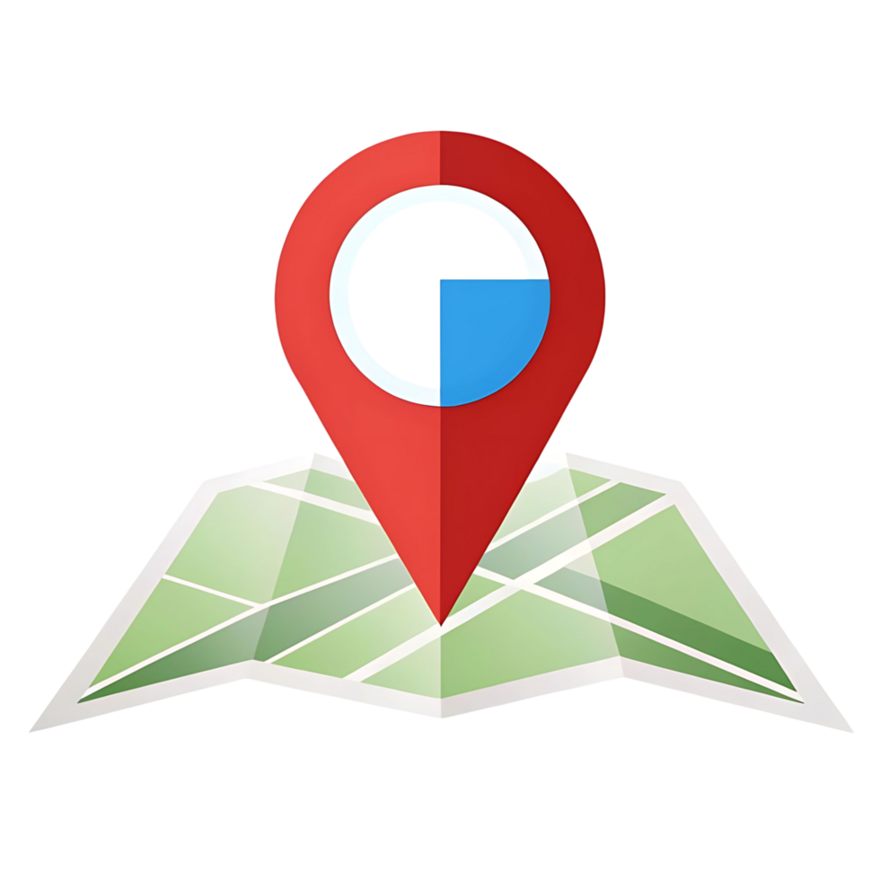 Map Location Icon with Progress Indicator Showing Partial Completion of a Task or Journey png