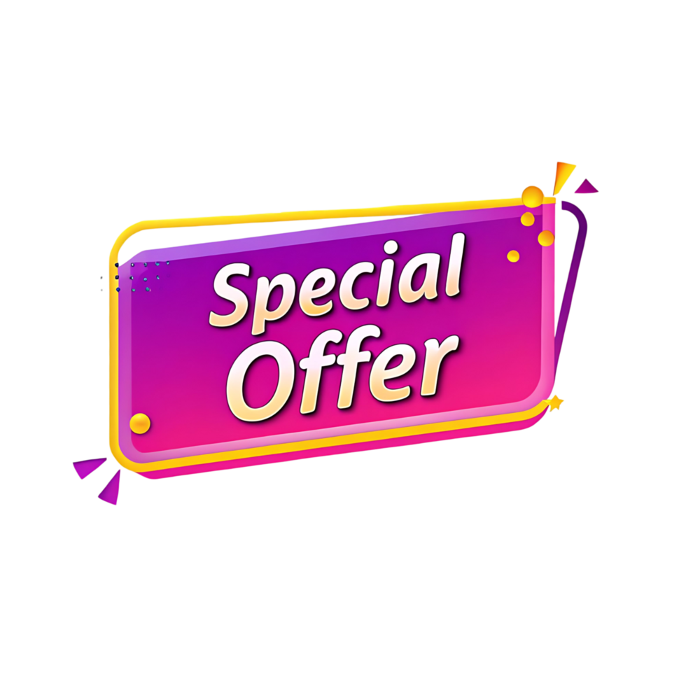 Amazing Special Offer Announcement for Exclusive Discount and Great Deals png