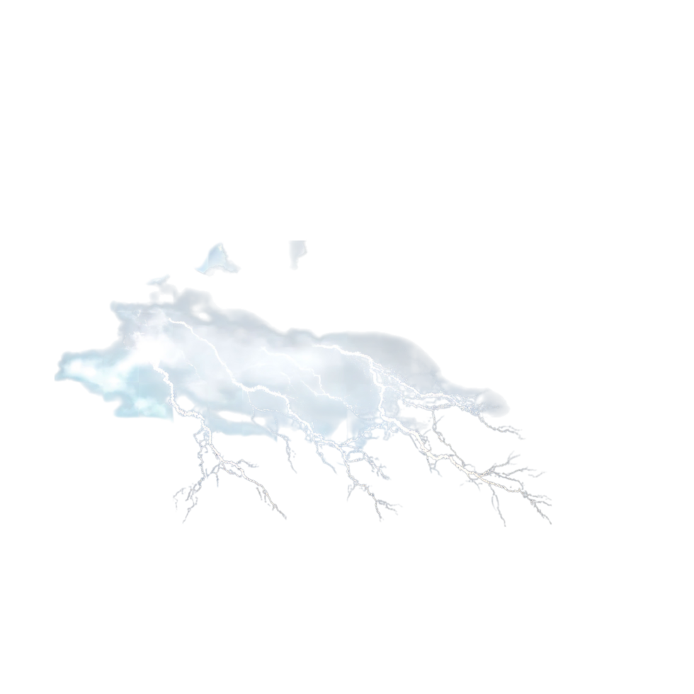 A Stunning Visual Representation of a Lightning Strike Within a Cloud png