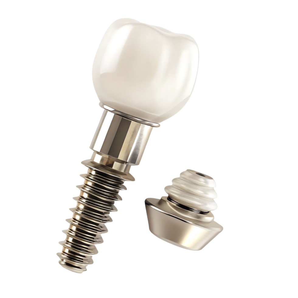 High quality dental implant crown and abutment components for restorative dentistry png