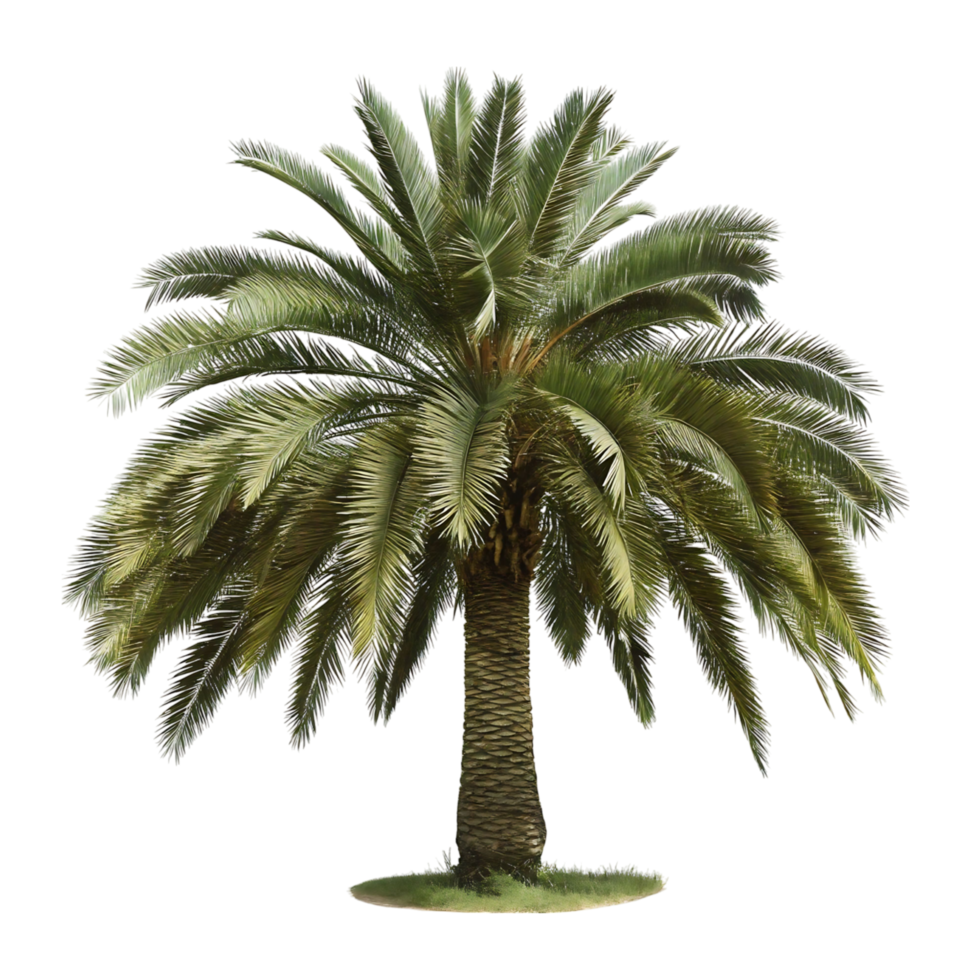 A Majestic Date Palm Tree Isolated on transparent Background Tropical Plant Nature png