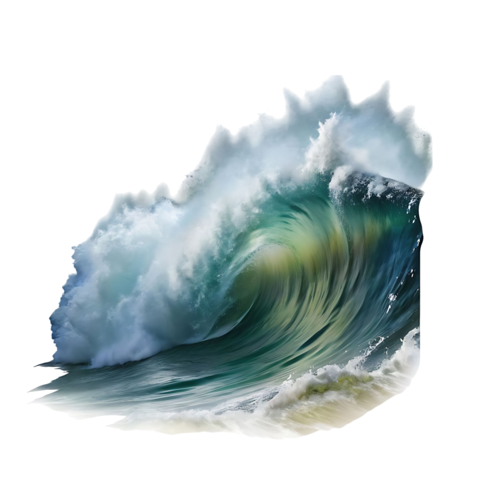 Majestic Ocean Wave Crashing Power of Nature Water Nature Photography png