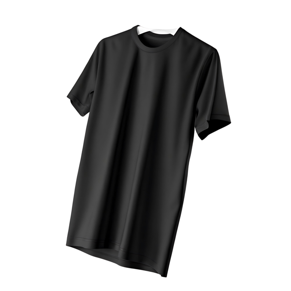 transparent Crew Neck TShirt Mockup on transparent Background 3D Render png