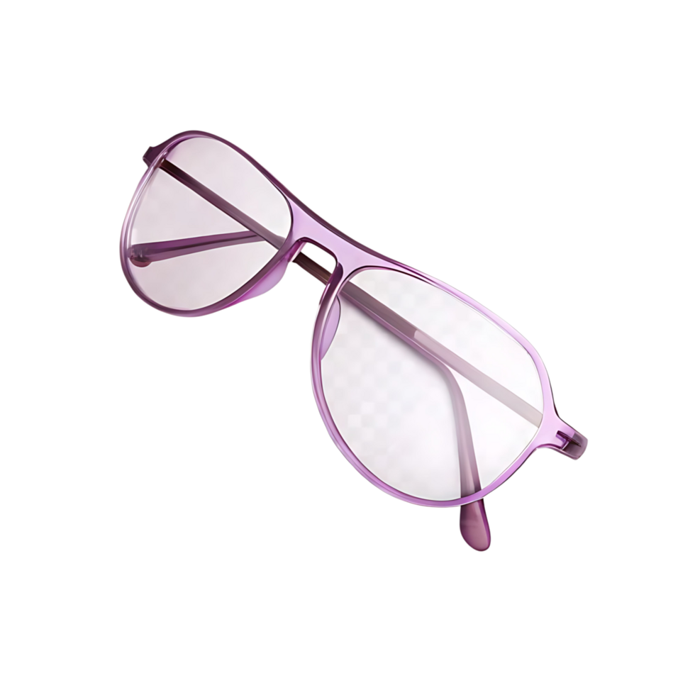 Stylish Purple Aviator Sunglasses Fashionable Eyeglasses for Women and Men Modern Eyewear Trend png