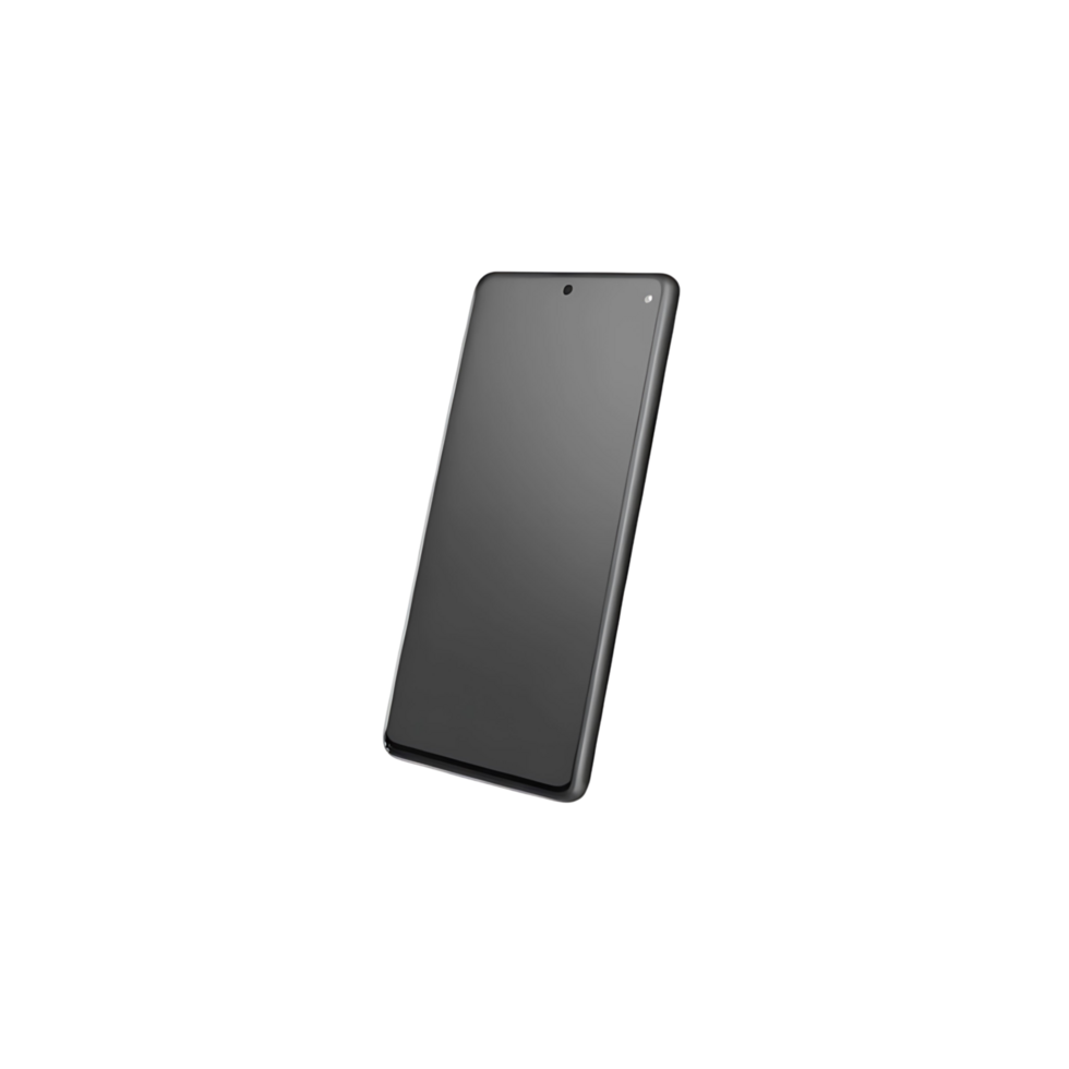 Sleek transparent Smartphone on Dark Background Elegant Mobile Device Technology Product Shot png