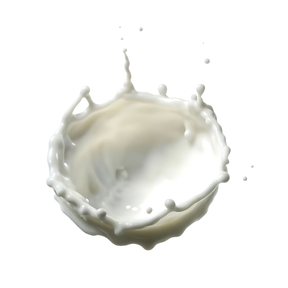 Stunning Closeup of Milk Splashing in Slow Motion Against transparent Background A Dynamic Perfect for Advertising Dairy Products or Food Photography png