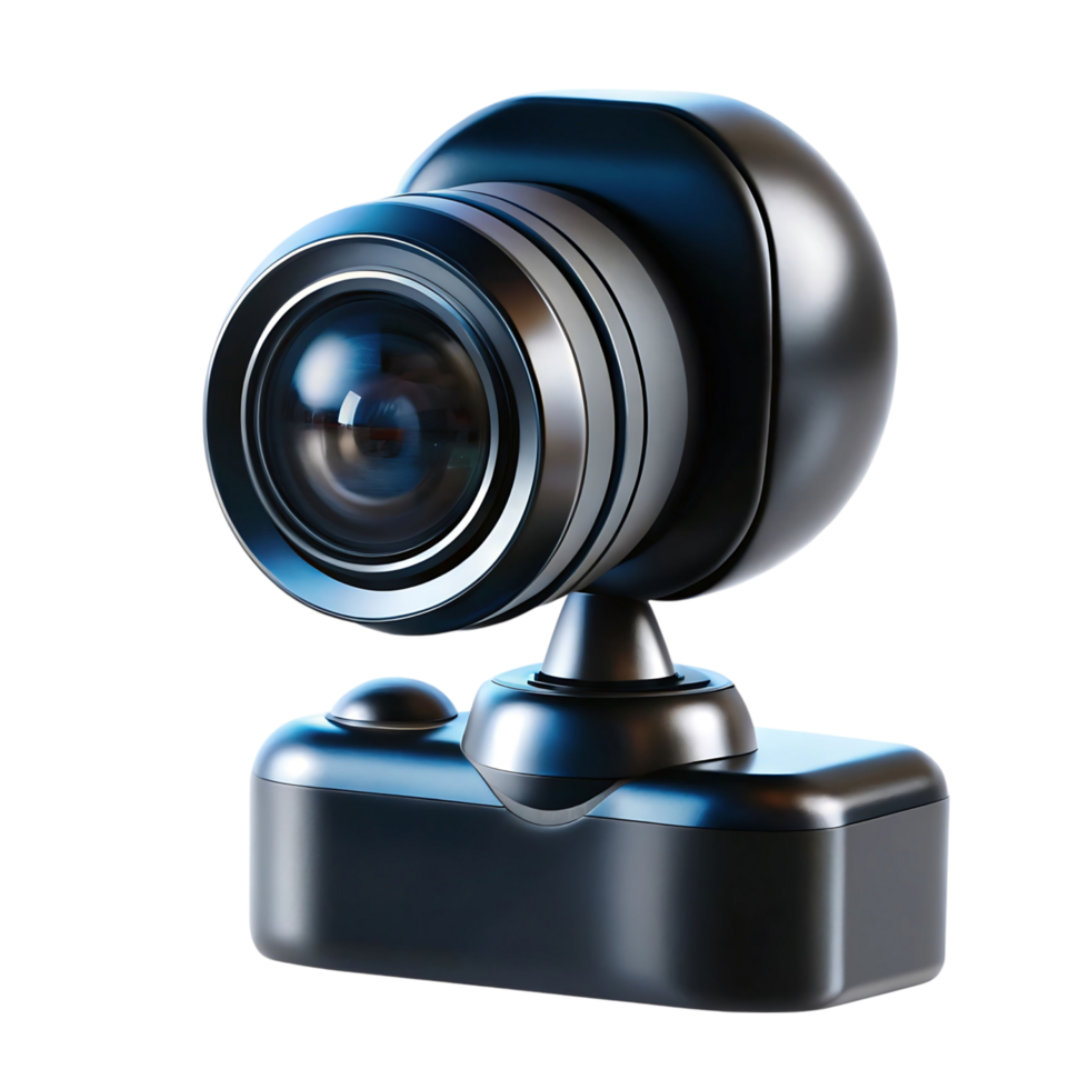 High Definition Webcam with Modern Sleek Design and Powerful Lens for Conferencing and Streaming png