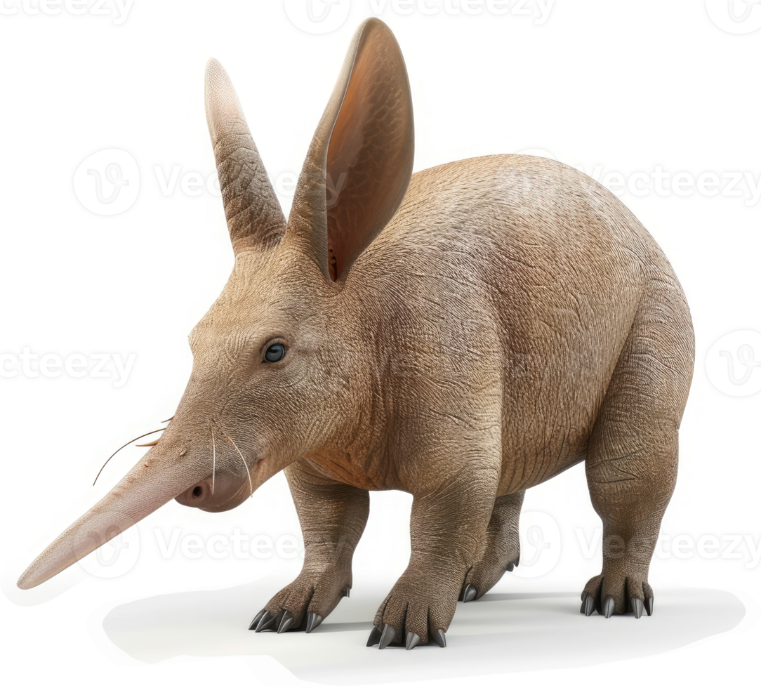 A Beige, Long-Nosed Mammal with Large Ears. png