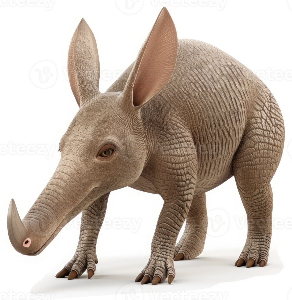 Aardvark stance displayed in full profile. png