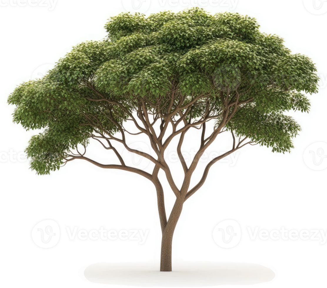 Lush, full, broadleaf tree against a bright backdrop. png