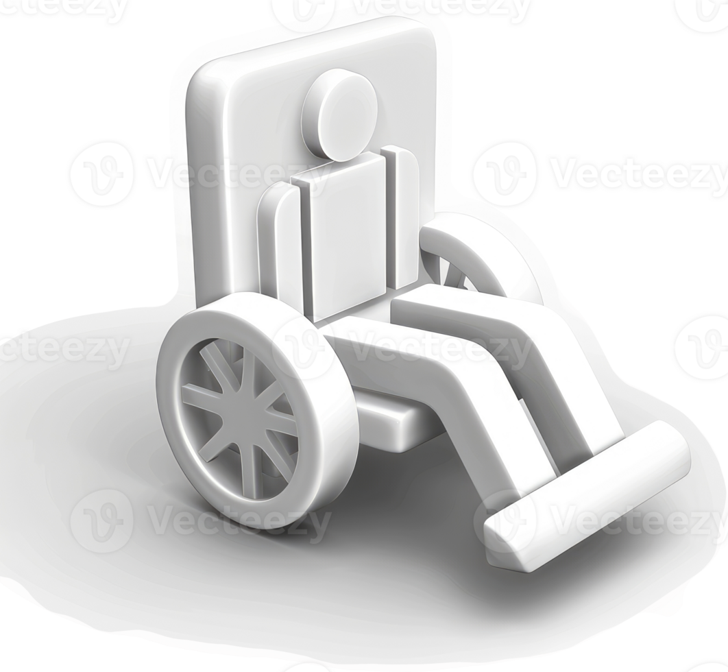 Simplified graphic depiction of a person in a wheelchair. png