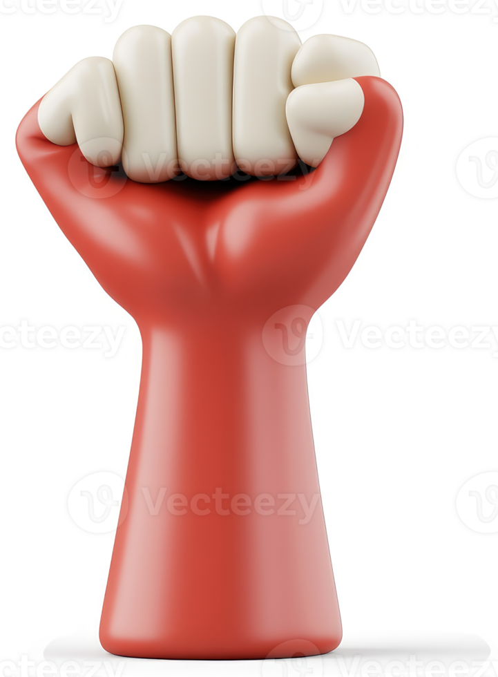 A clenched fist, a symbol of protest and solidarity. png