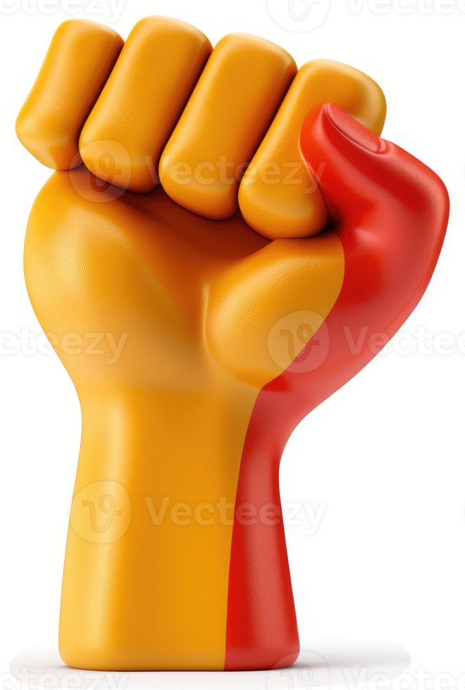 A clenched fist, representing protest and resistance. png