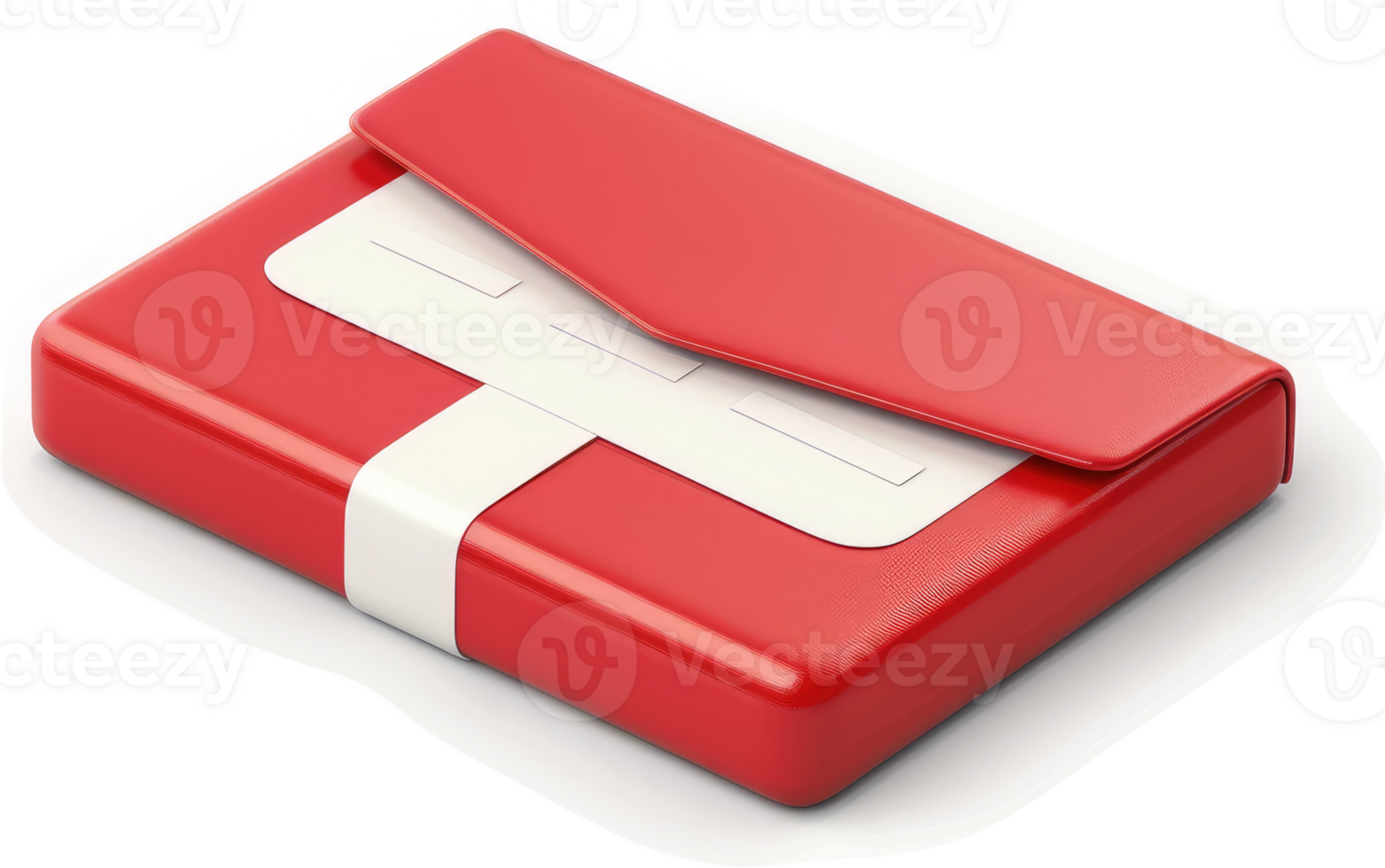 Red envelope-style box with white flap. png