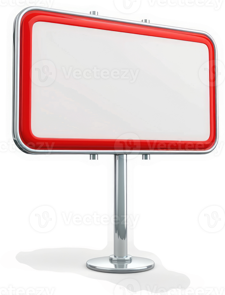 Empty roadside billboard advertising display. png