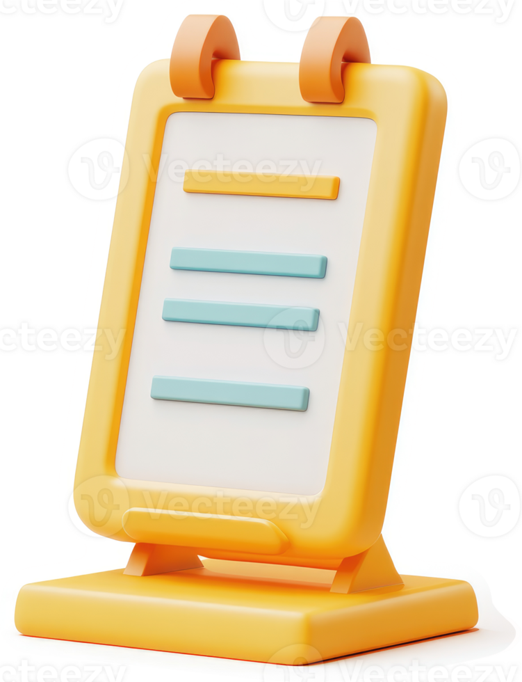 Portable, colorful document holder with three sections. png