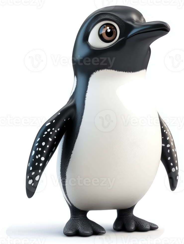 Cartoon penguin with a bright cyan scarf. png