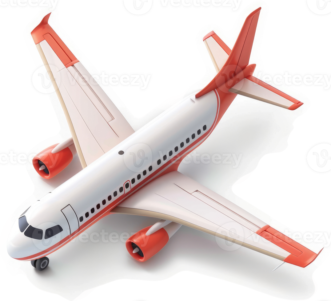 A simplified illustration of a passenger jet. png