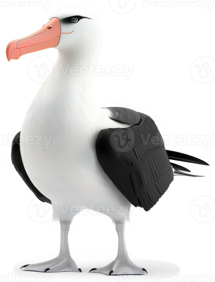 Rendered illustration of a majestic albatross. png