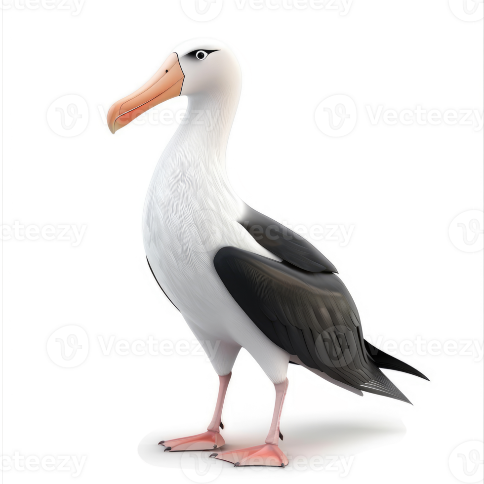 Lesser Short-tailed Albatross standing proudly. png