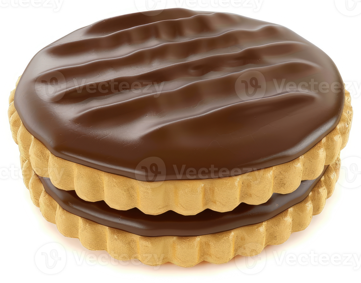 Chocolate-covered sandwich cookie, a delectable treat. png