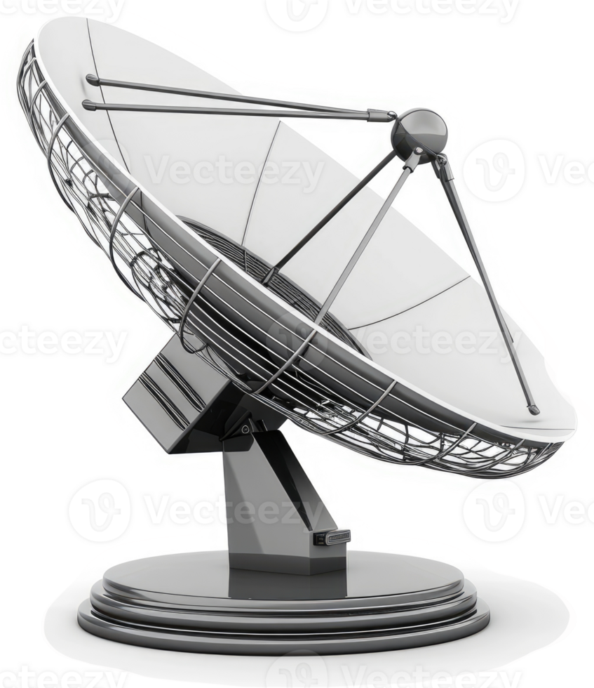 Satellite dish antenna, a crucial component of global communication. png